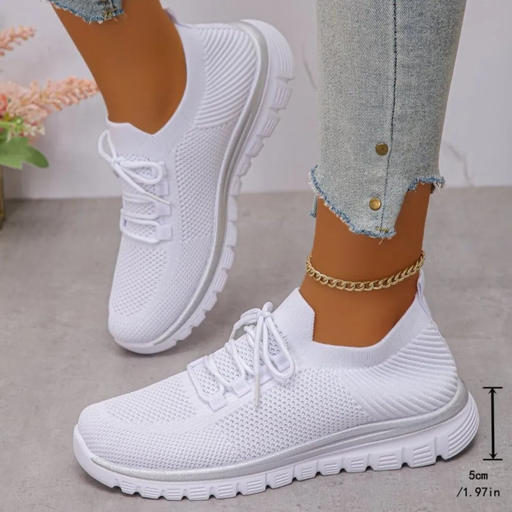 Breathable Mesh Lace Up Athletic, image 6