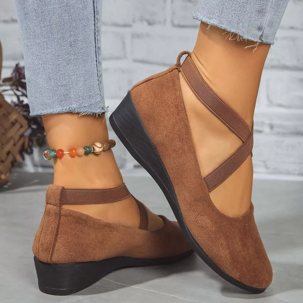 Round Toe Wedge Loafers, image 9