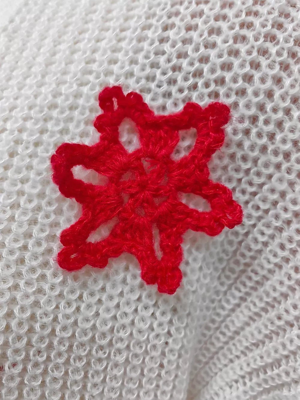 Festive Christmas Applique V-Neck Knit Cardigan, image 7