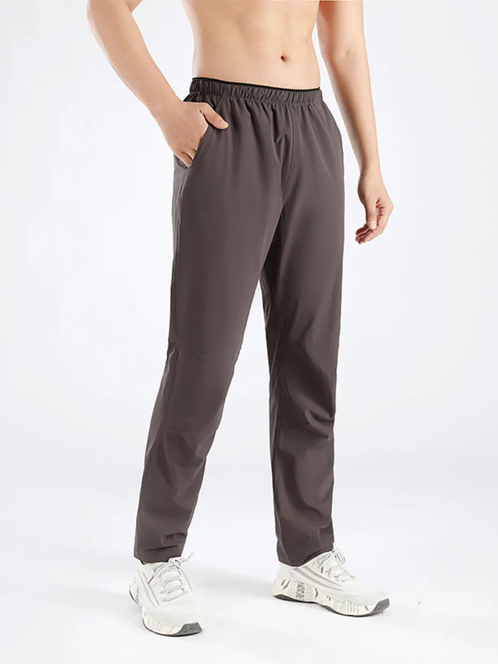 Men's Plus Size Elastic Waistband Active Pants, image 2