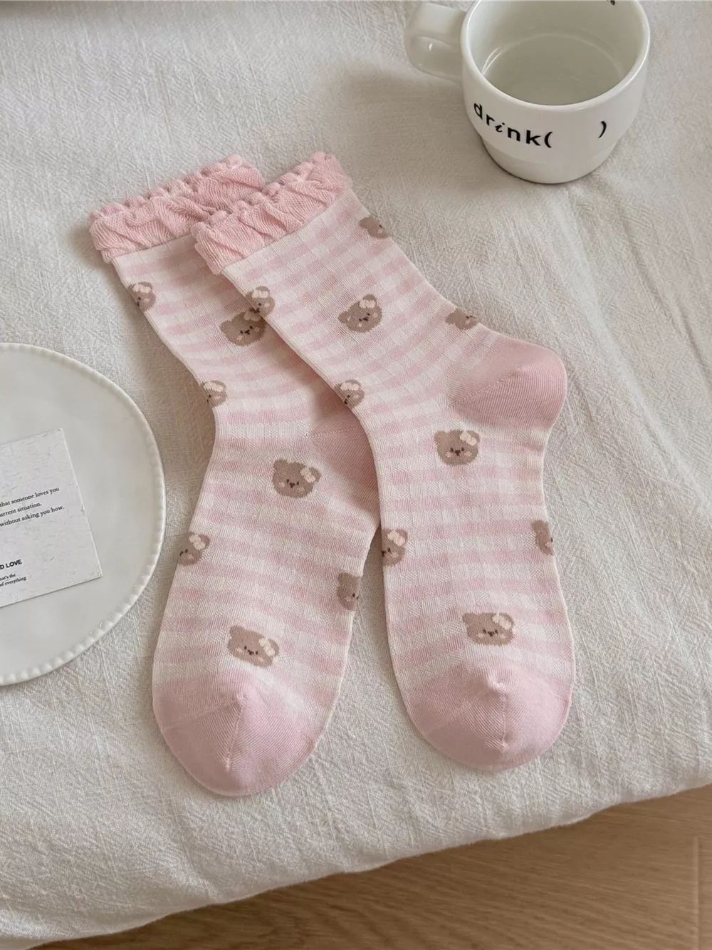 Bear Cotton Crew Socks, image 8