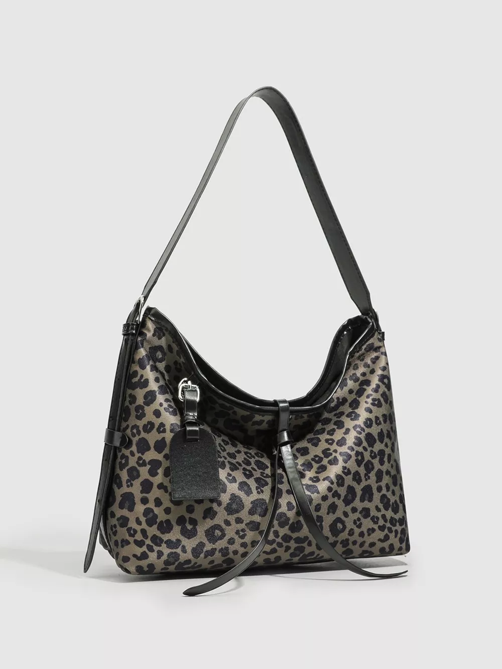 Leopard Hobo Shoulder Bag, image 2