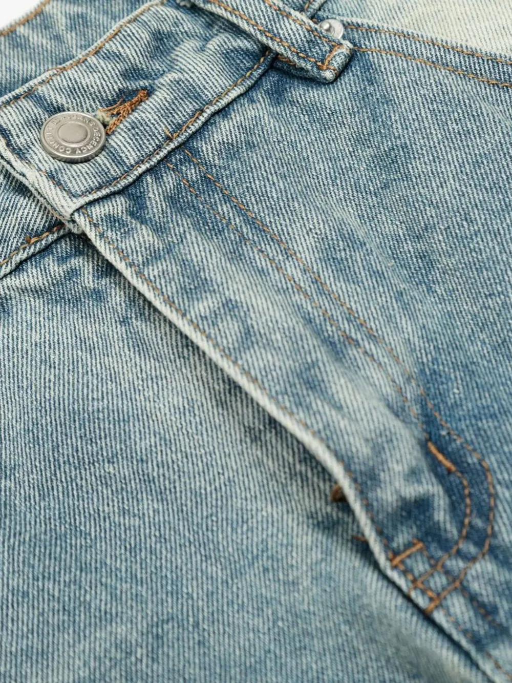Men's Washed Wide Leg Baggy Jeans, image 8
