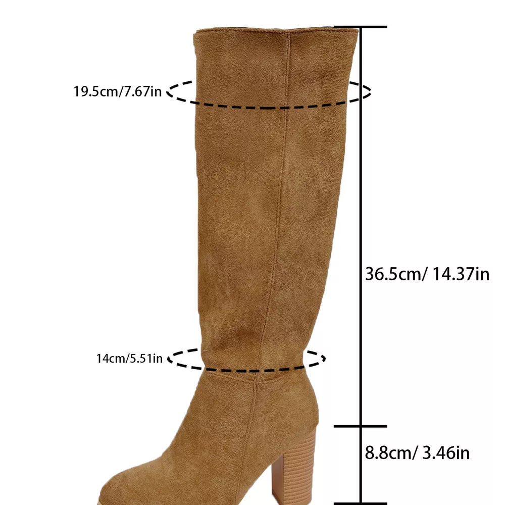Point Toe Block Heels Boots, image 9