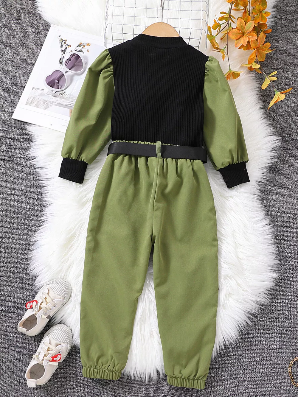 Children's Color Block Top and Pants Set, image 6