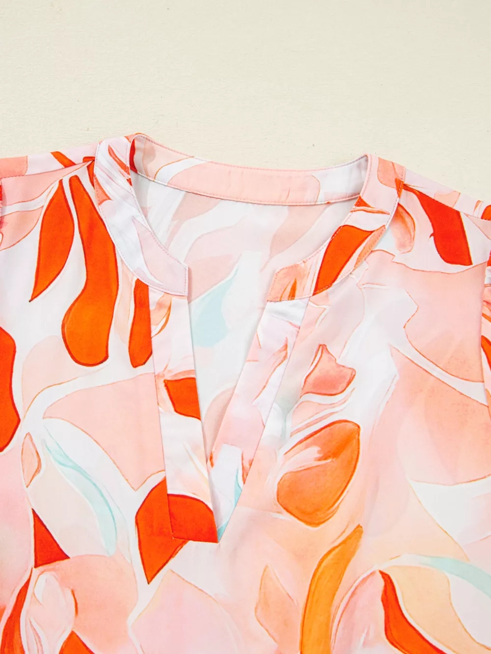 Abstract Print Long Sleeve Tiered Mini Dress, image 7