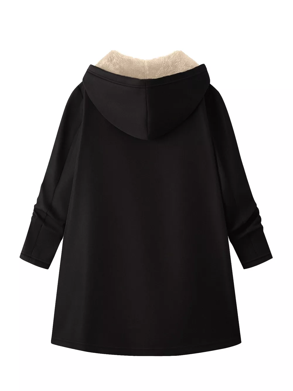 Fleece-Lined Zip Up Hooded Outerwear, image 3