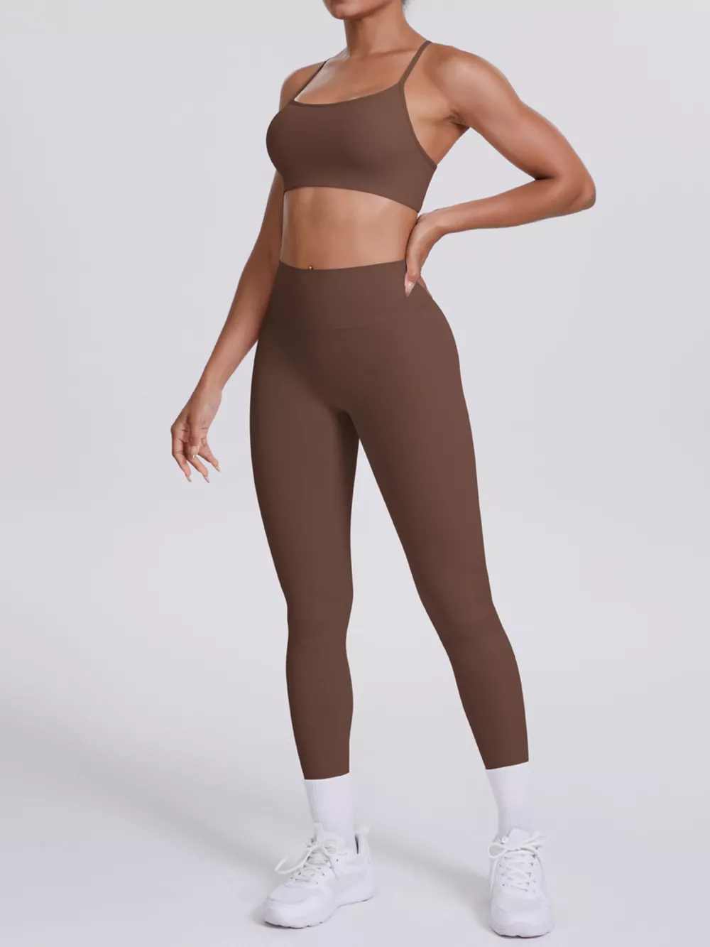 Criss-Cross Back Cami and Leggings Active Set, image 14