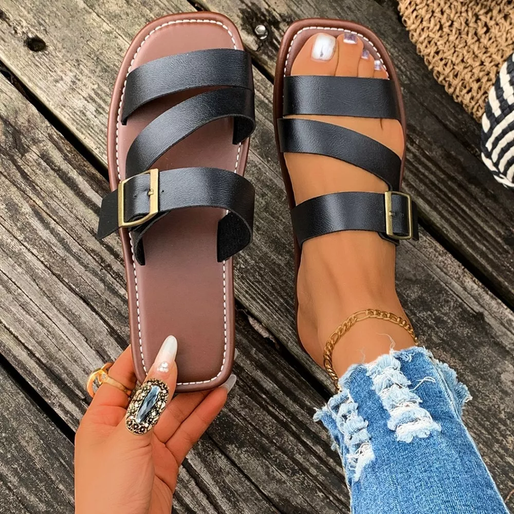 Open Toe Buckle Sandals, image 6