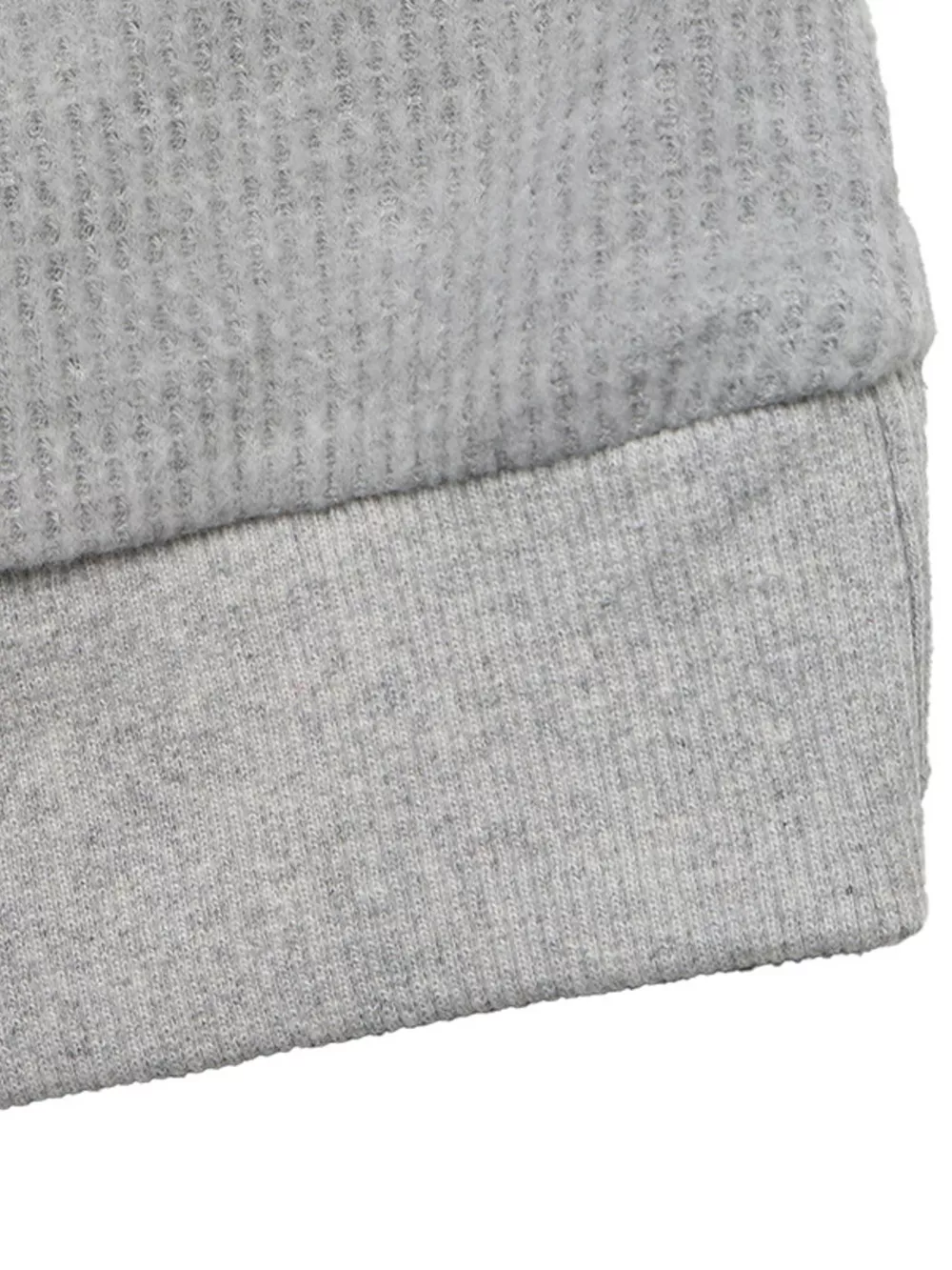 Striped Collar Dropped Shoulder Sweatshirt, image 11
