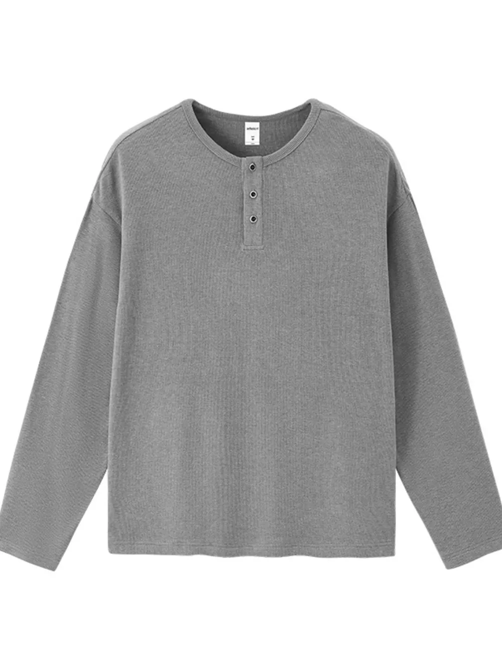 Men's Long Sleeve Henley T-Shirt, image 2