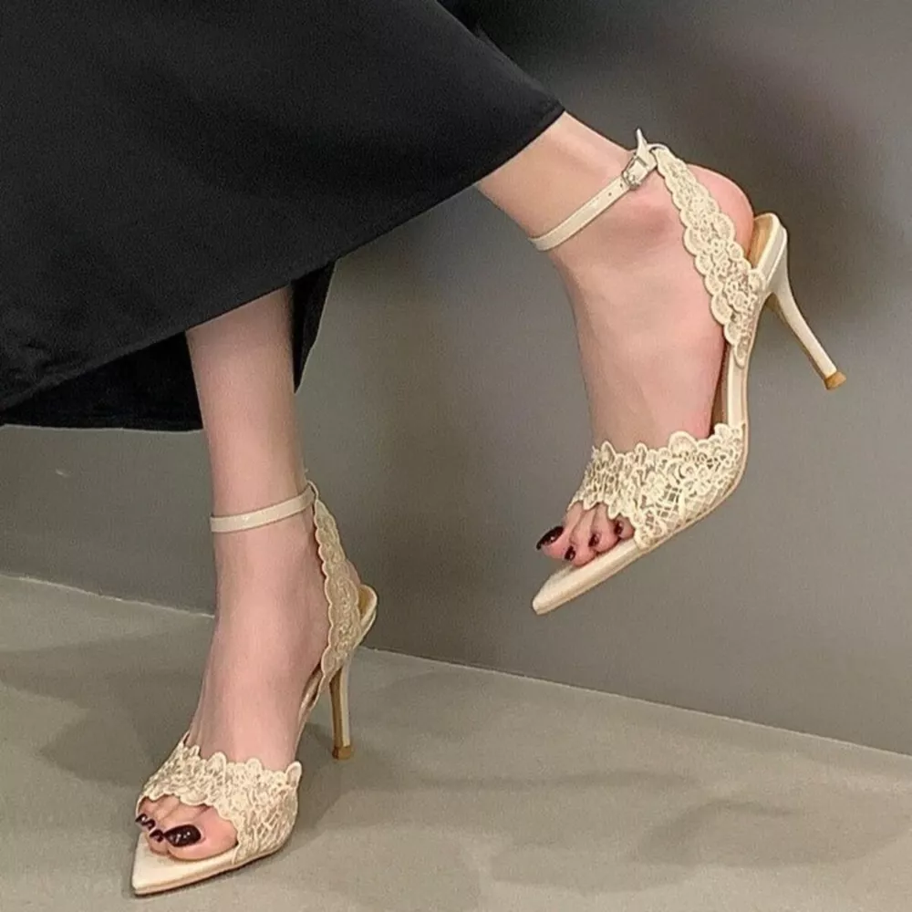 Open Toe Stiletto Sandals, image 4
