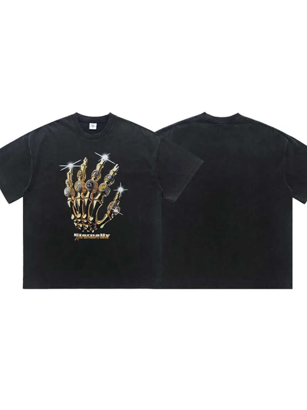 Men's Graphic Round Neck Short Sleeve T-Shirt, image 7