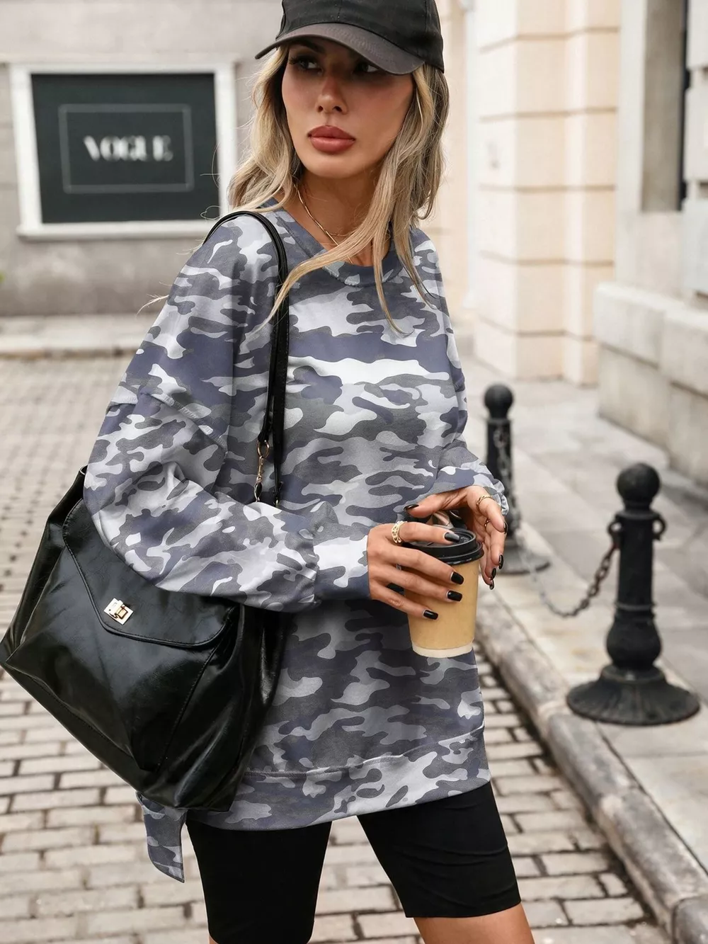 Printed Round Neck Sweatshirt, image 21