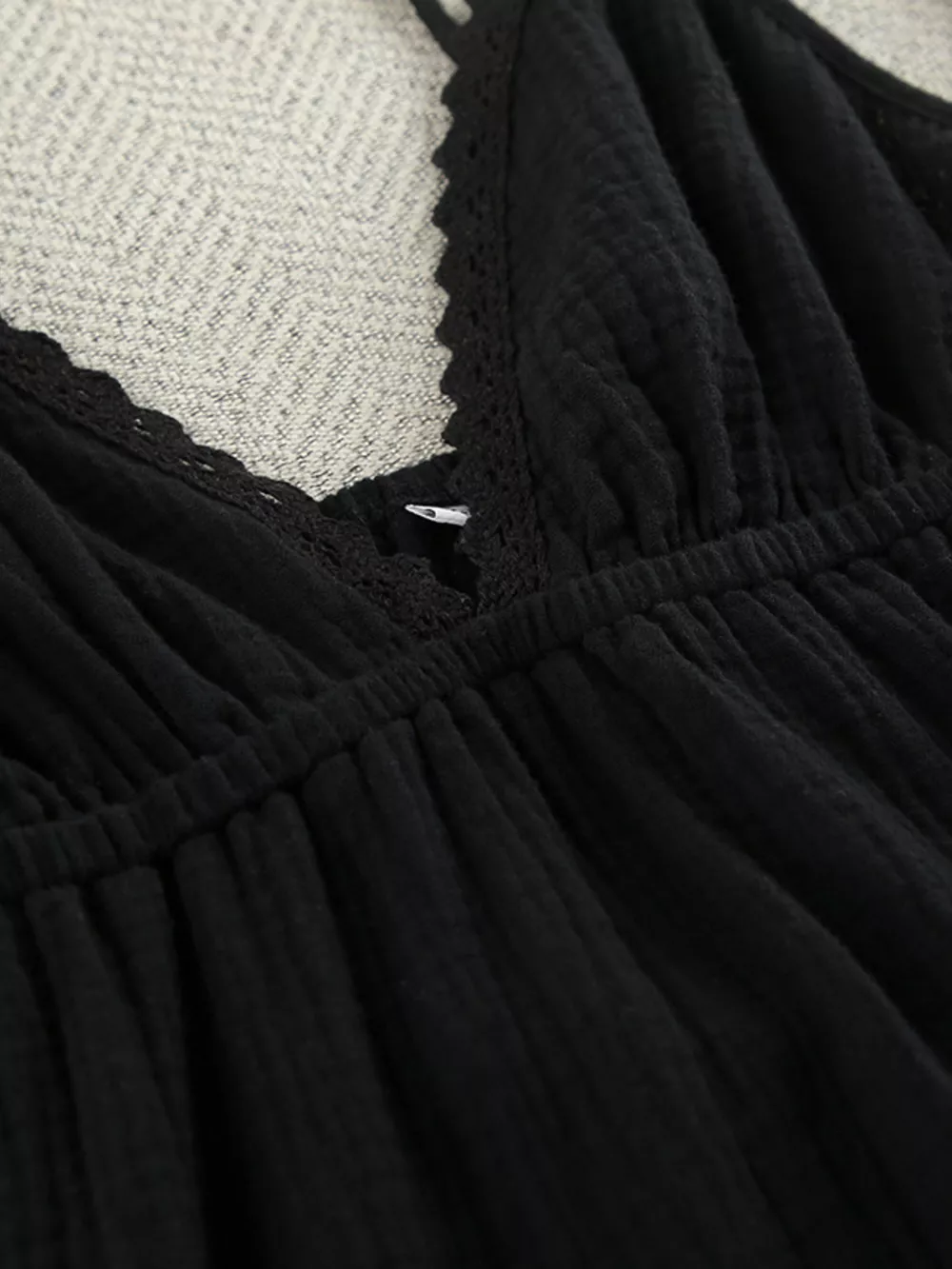 V-Neck Tiered Mini Dress, image 12