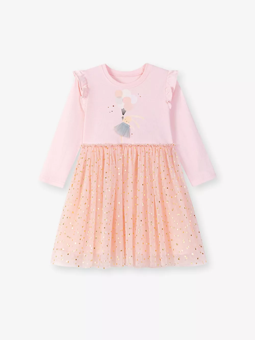 Children's Rabbit Long Sleeve Tulle Dress, image 4