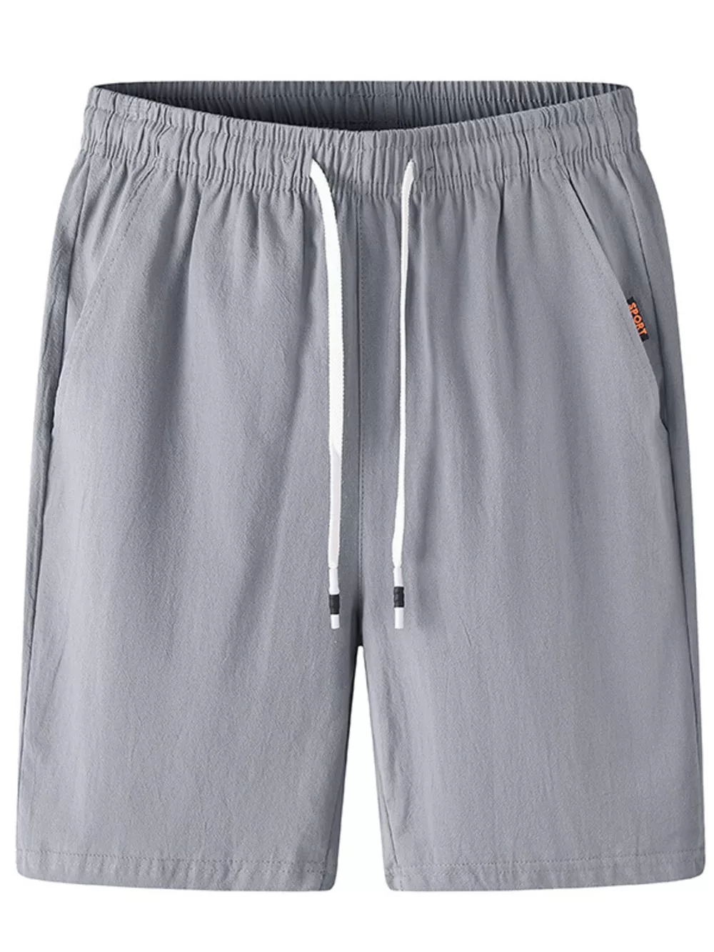 Men's Plus Size Casual Elastic Waist Drawstring Shorts, image 5