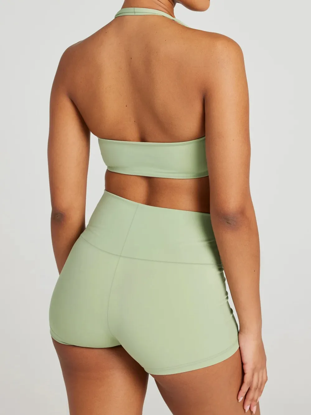 Halter Neck Cami and Shorts Active Set, image 7