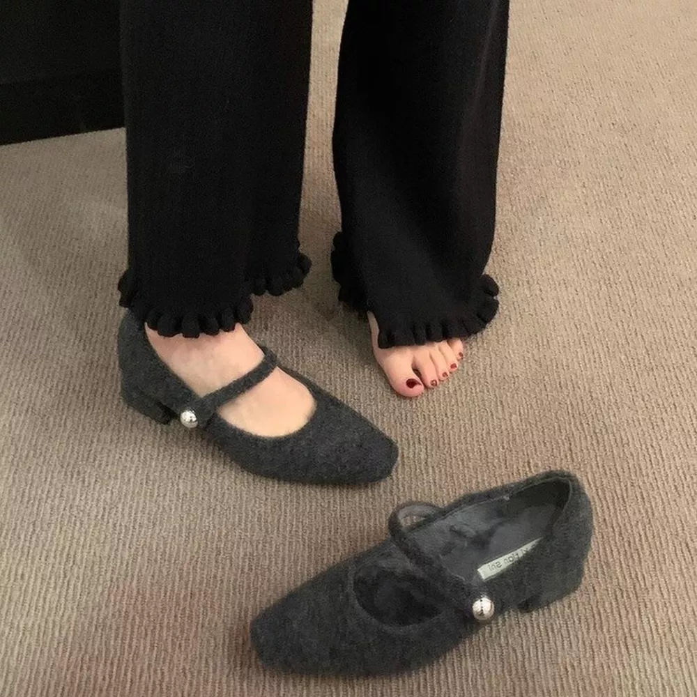 Elegant Block Heel Mary Jane Loafers, image 6