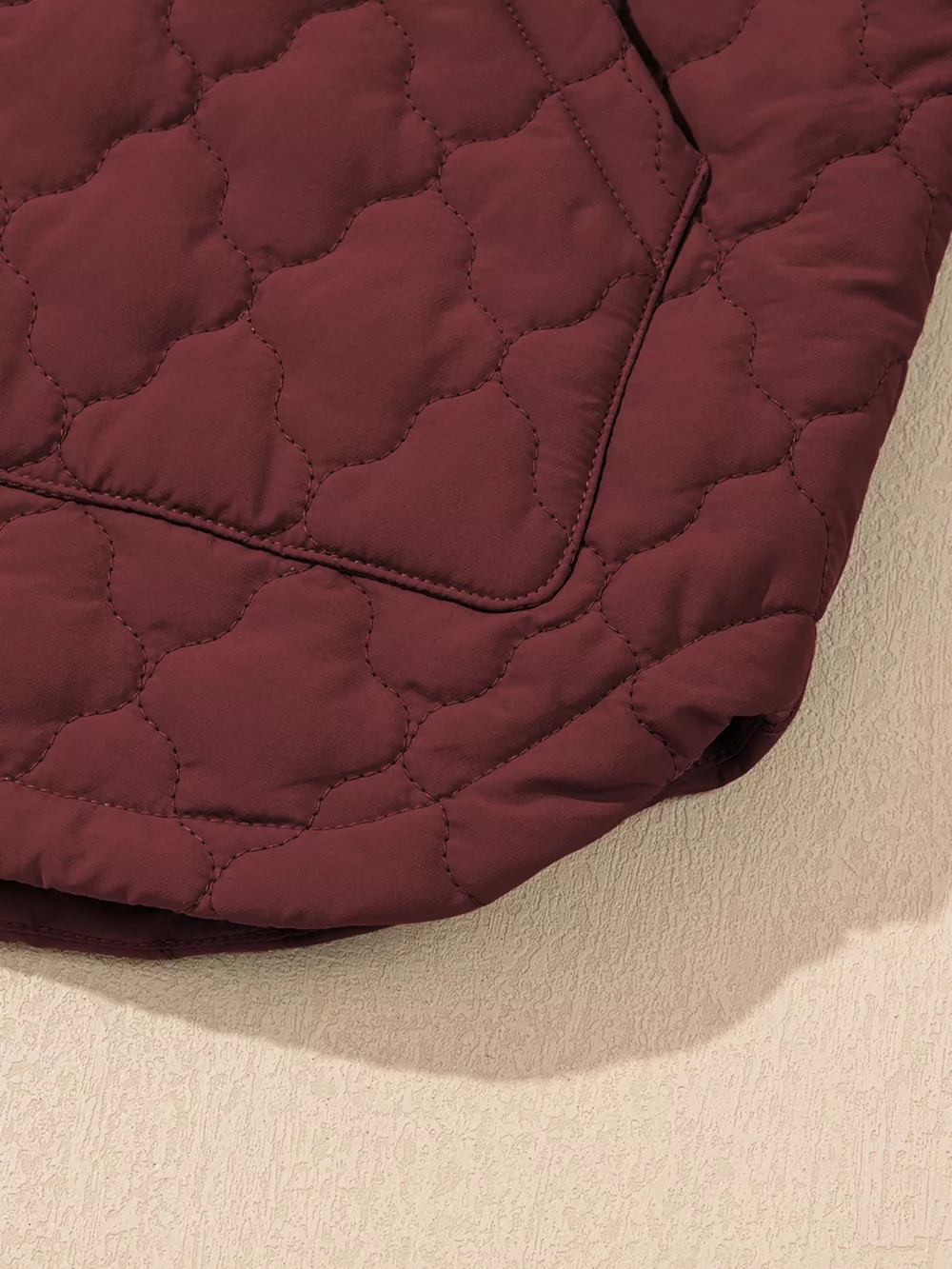 Quilted Snap Down Zip Up Vest Coat, image 7