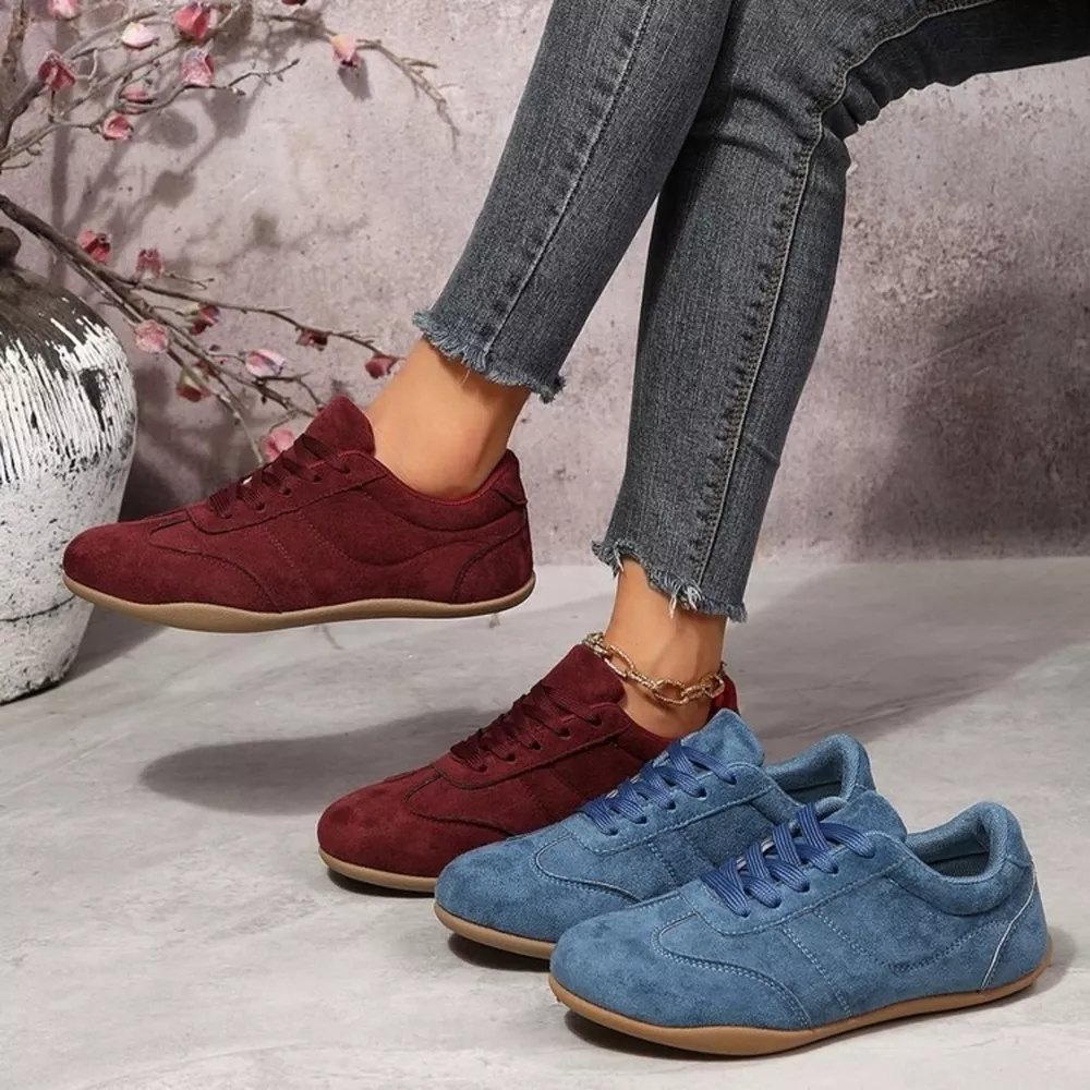 Round Toe Lace Up Sneakers, image 2