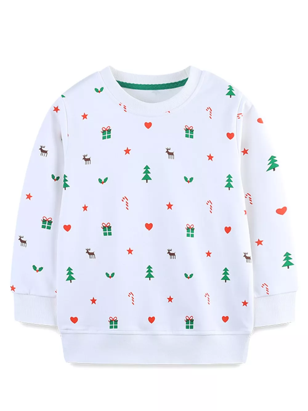 Children's Christmas Print Crew Neck Sweatshirt, image 2
