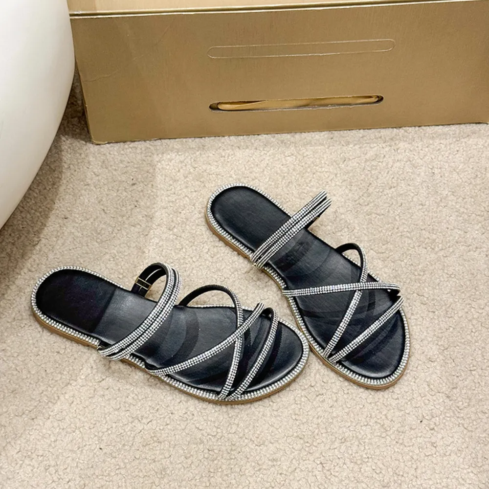Open Toe Flats Sandals, image 9
