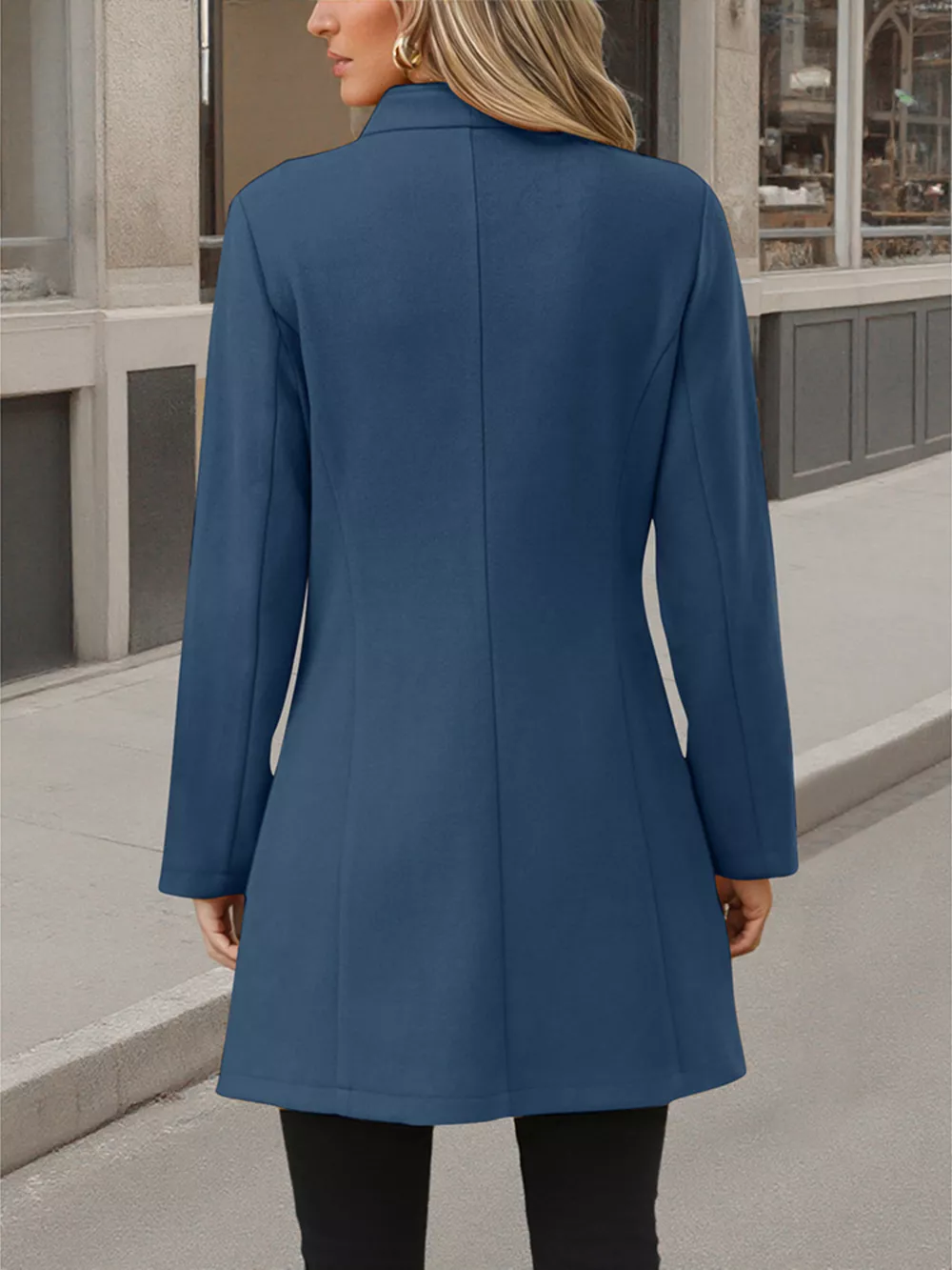 Button Up Long Sleeve Coat, image 16