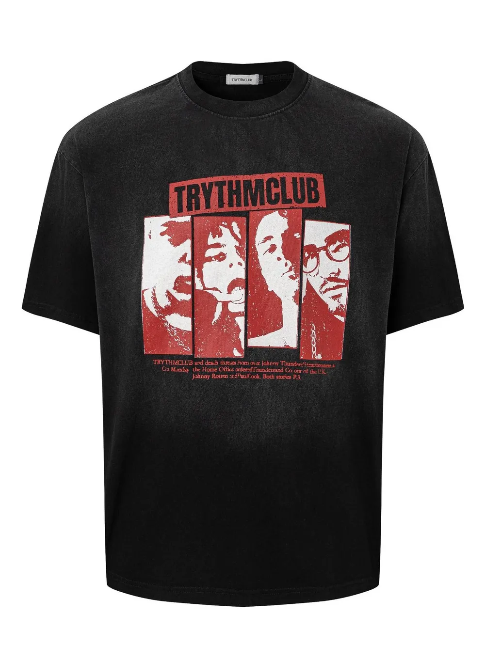 Men's Graphic Short Sleeve Oversized T-Shirt, image 2
