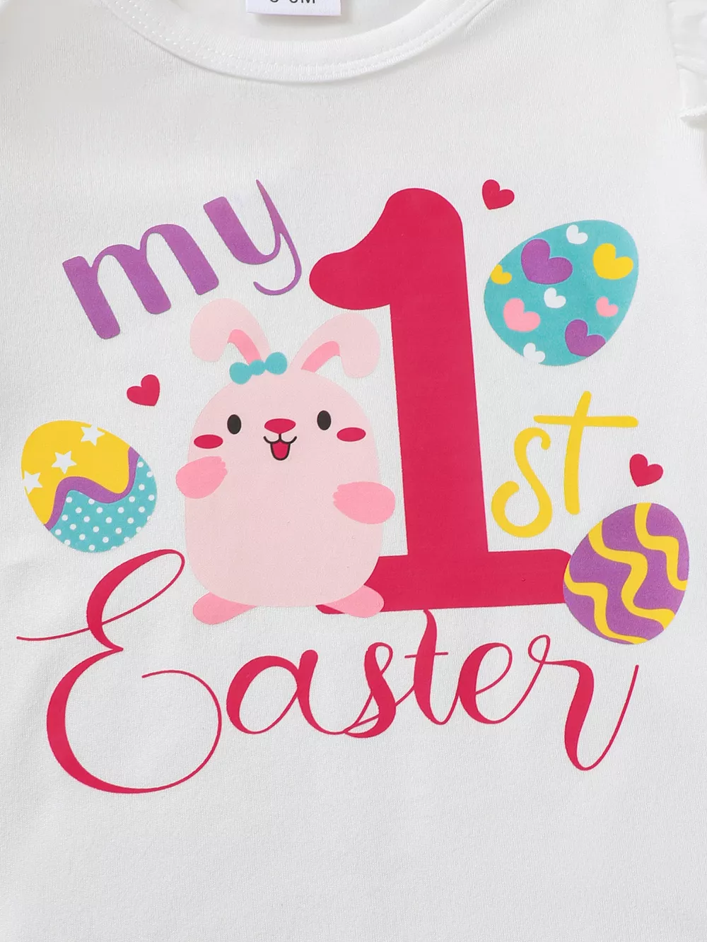 Children's My 1st Easter Top and Pants Set with Headband, image 3