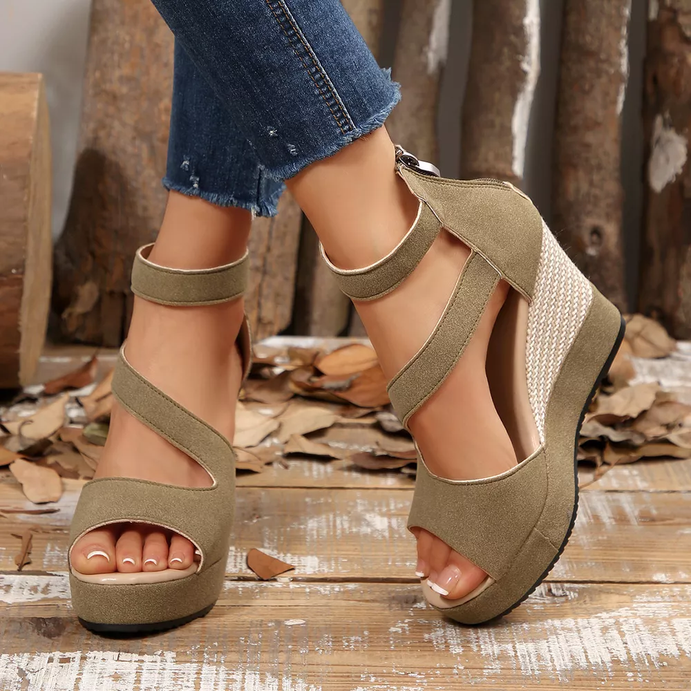 Open Toe Wedge Sandals, image 7