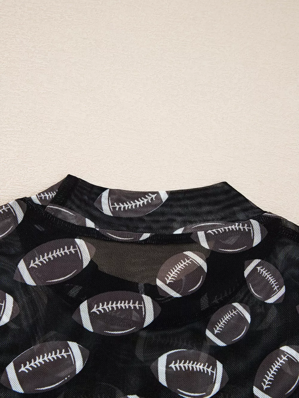 Game Day Mesh Sheer Long Sleeve Top, image 10