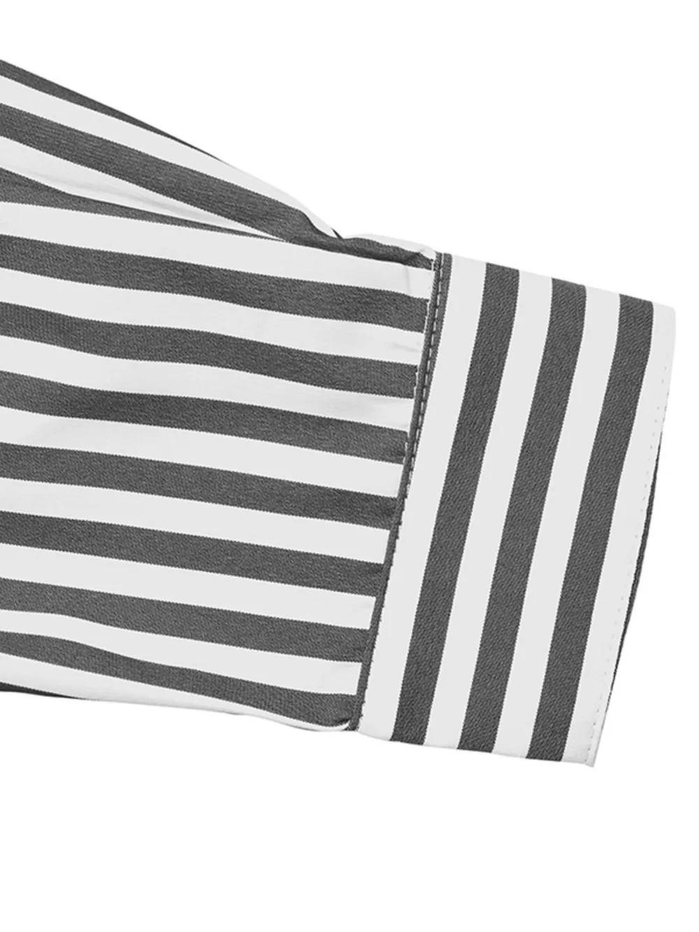 Striped Oversized Button-Up Shirt, image 4
