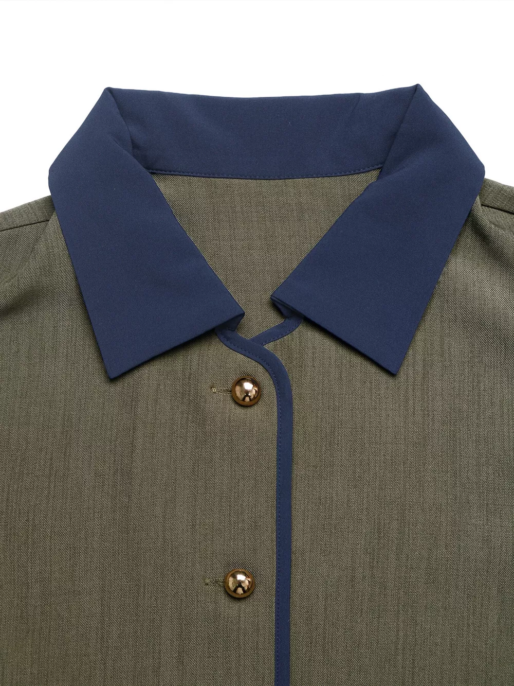 Contrast Trim Button-Up Jacket, image 6