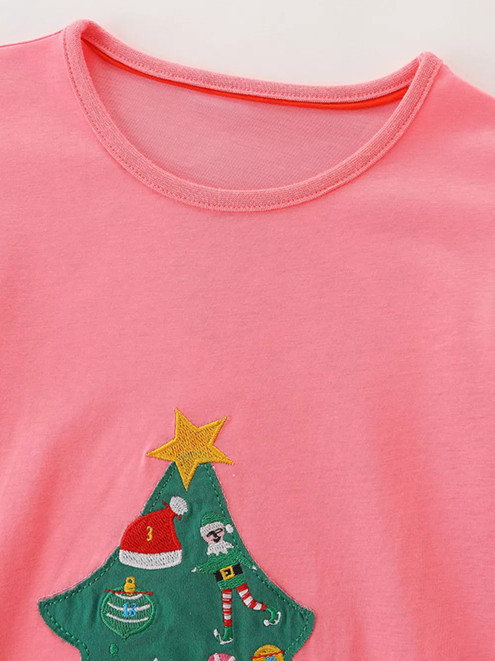 Children's Christmas Tree Long Sleeve Dress, image 3
