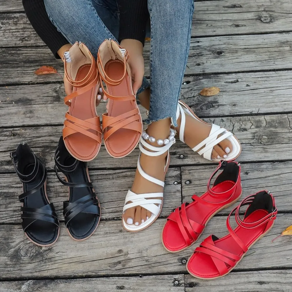 Strappy Flat Sandals, image 2
