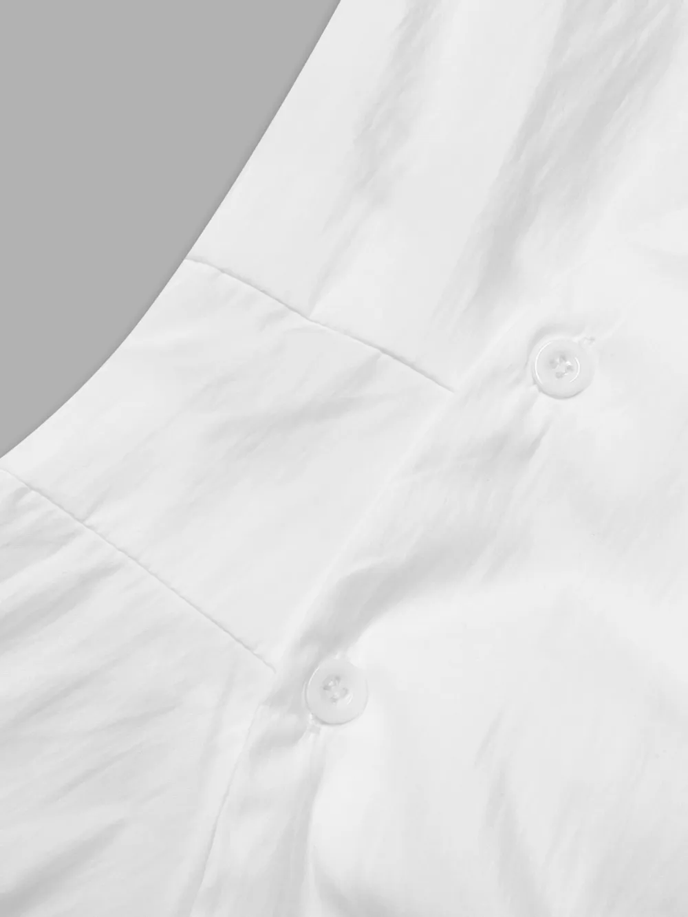 Asymmetric Collared Neck Long Sleeve Shirt, image 3