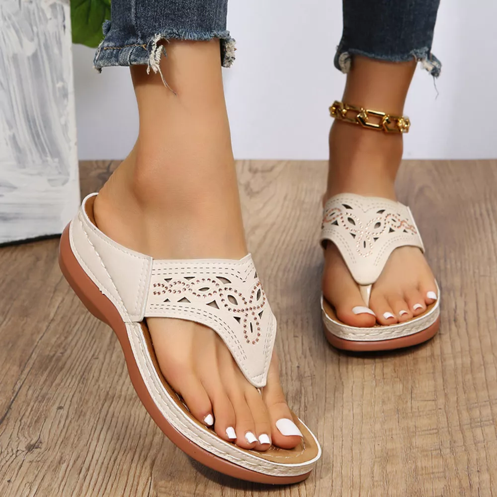 Casual Hollow-Out Thong Sandals, image 9
