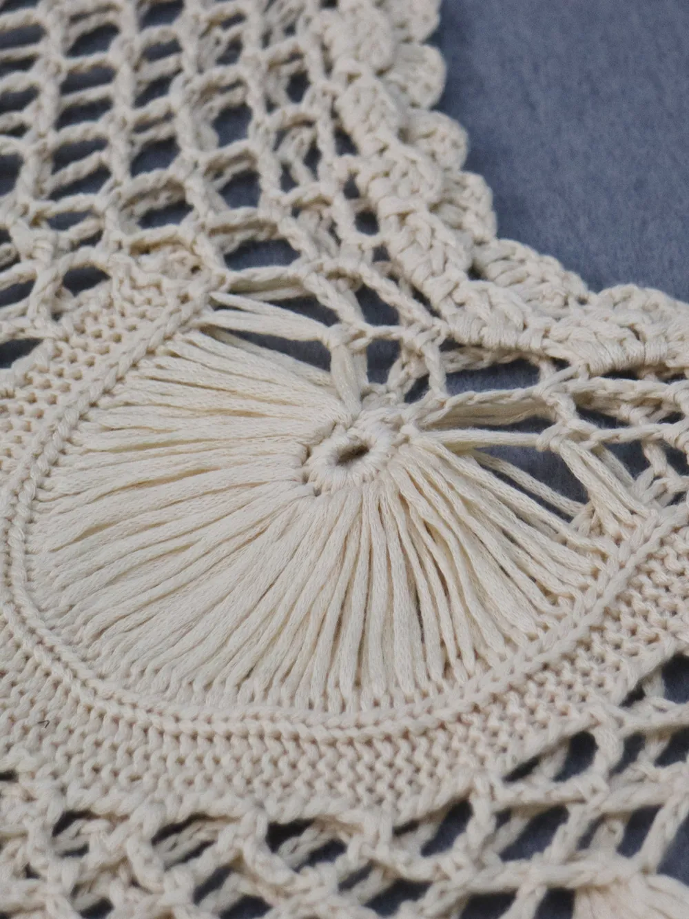Crochet Fringe Beach Cover Up, image 6