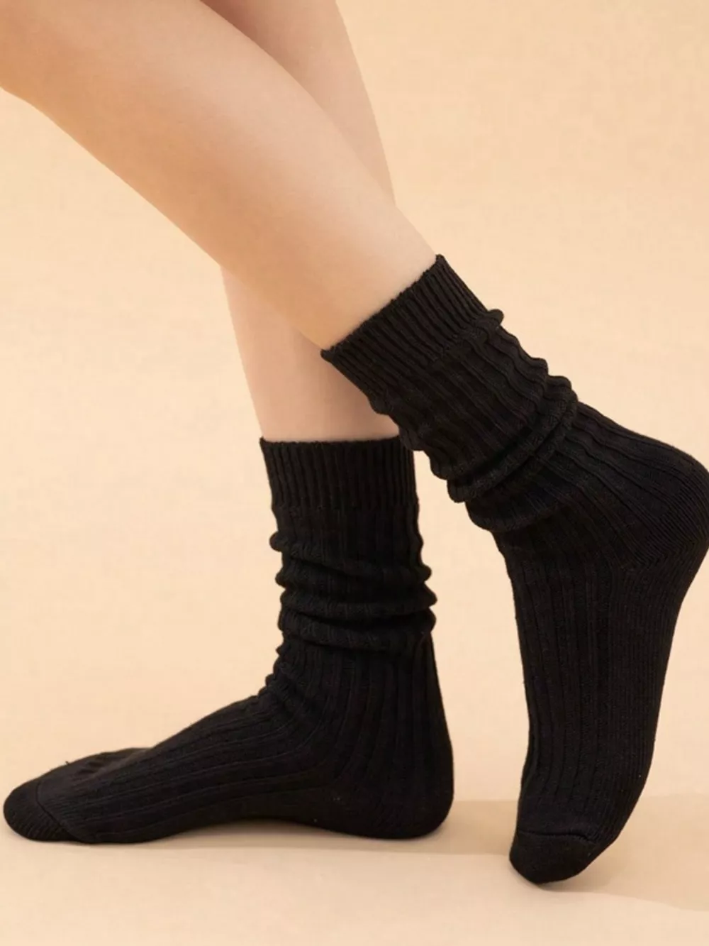 Classic Ribbed Knit Socks, image 6