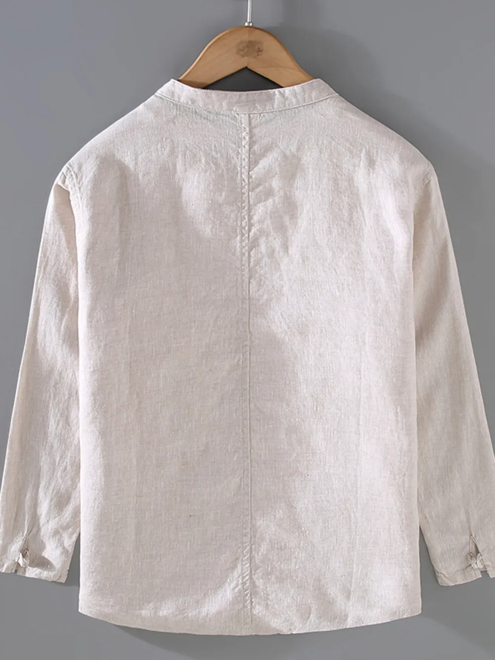 Men's Plus Size Button Up Long Sleeve Shirt, image 3