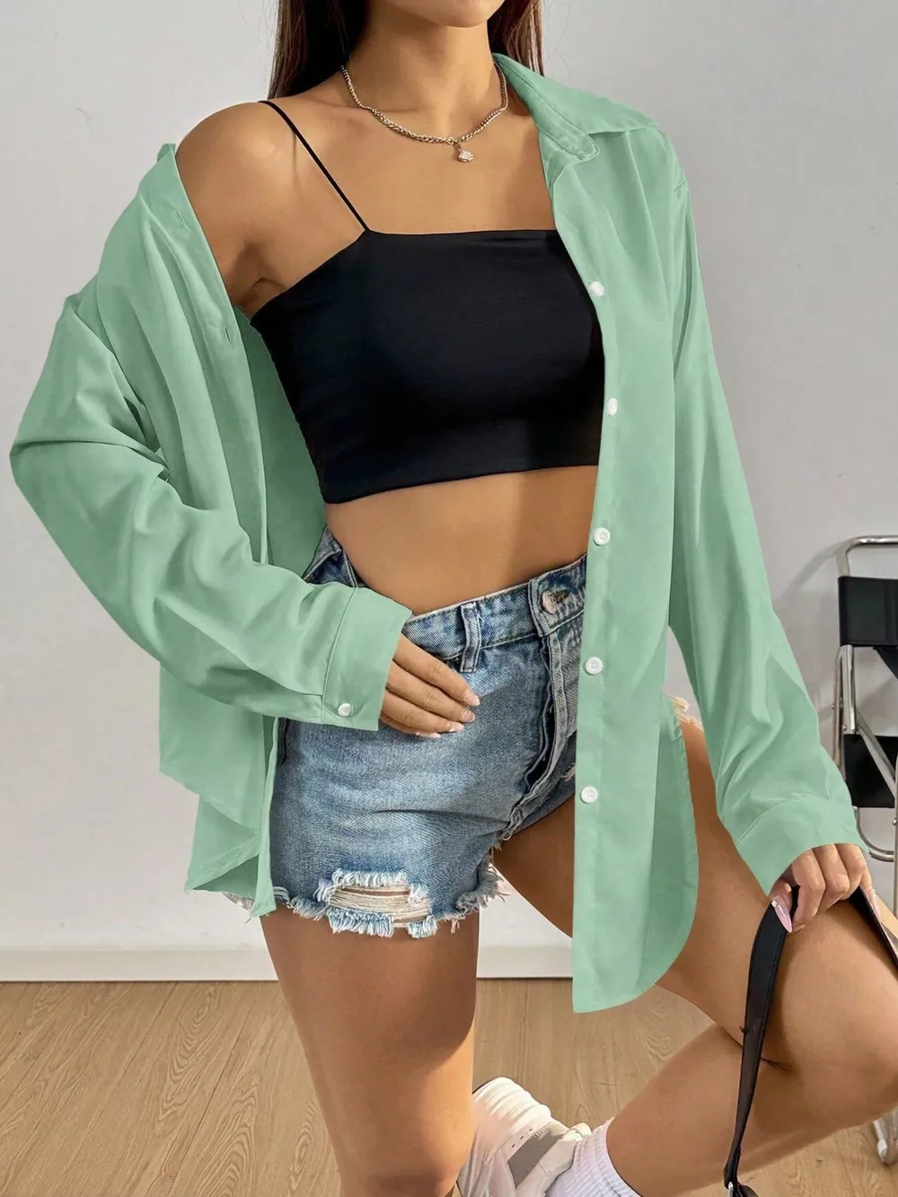 Button Up Long Sleeve Shirt, image 6