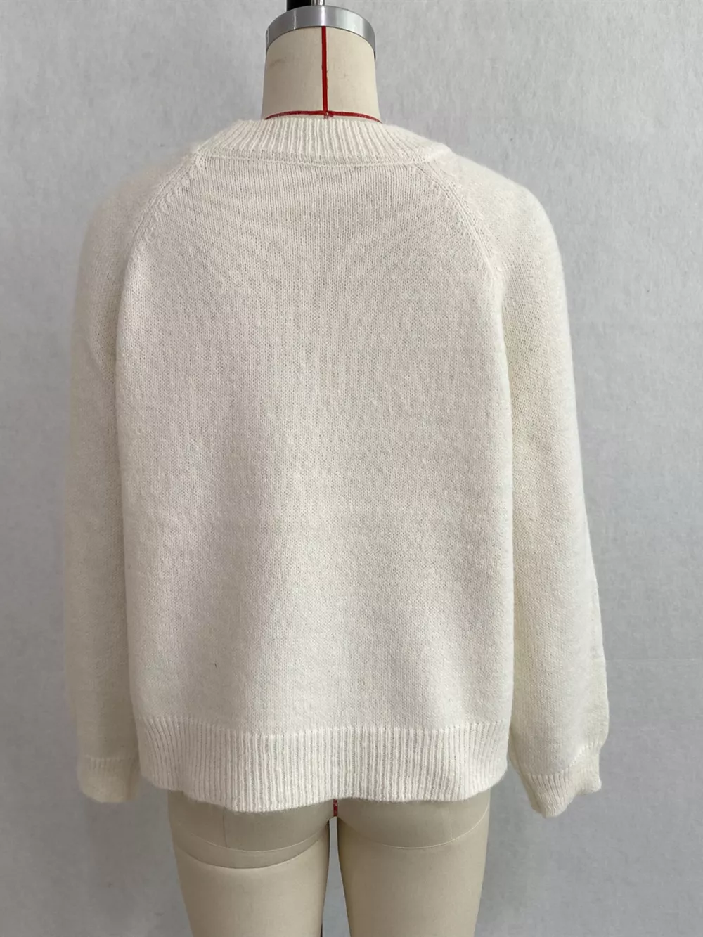 Floral Embroidered Round Neck Sweater, image 7