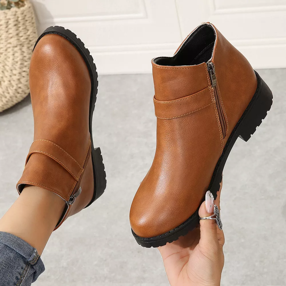 Buckle Accent Ankle Boots, image 10
