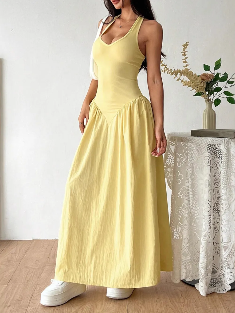 Halter Neck Maxi Dress, image 6