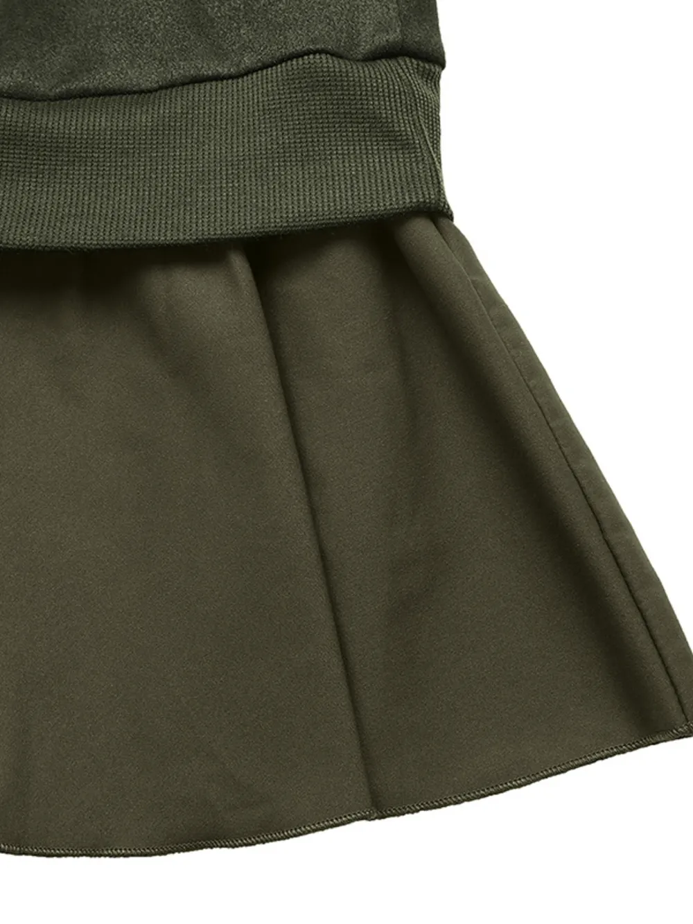 Button Front Mini Sweatshirt Dress, image 9