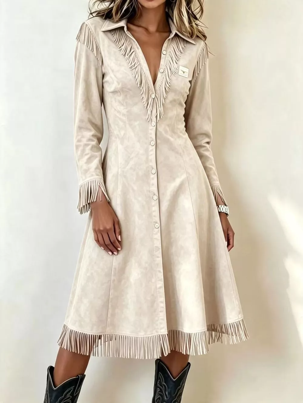 Full Size Fringed Button-Down Outerwear Plus Size, image 11