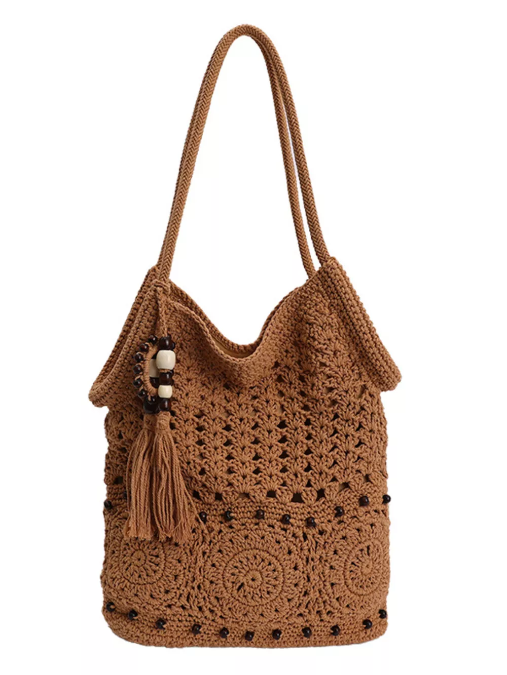 Crochet Knit Shoulder Bag, image 11