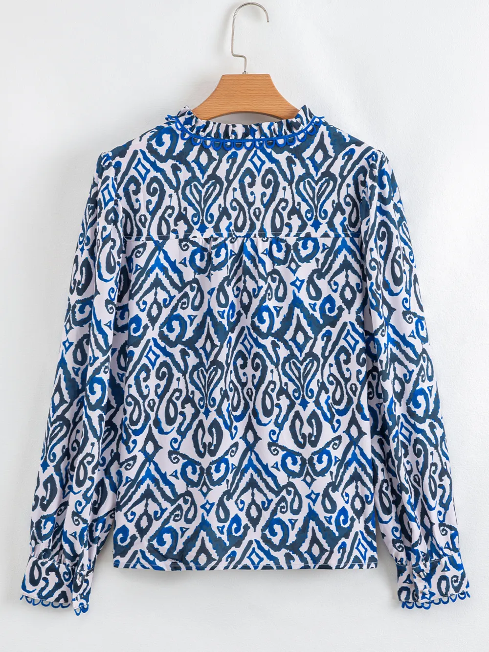 Paisley Print Long Sleeve Blouse, image 9