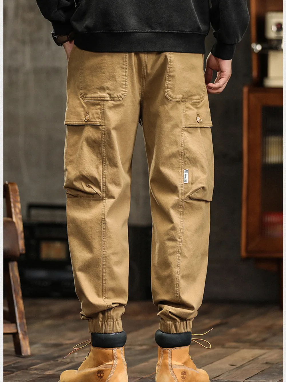 Men's Full Size Pocketed Loose Fit Joggers Plus Size, image 6